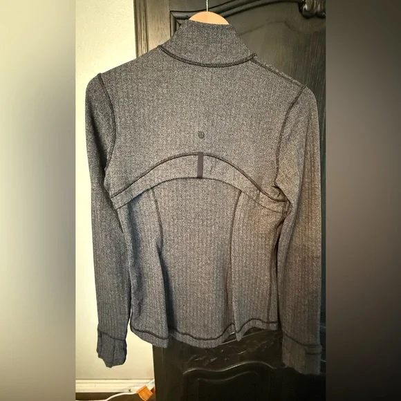 Define Jacket *Herringbone Heathered Deep Coal Black Size 8 Excellent Condition - Picture 5 of 5